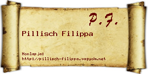 Pillisch Filippa névjegykártya